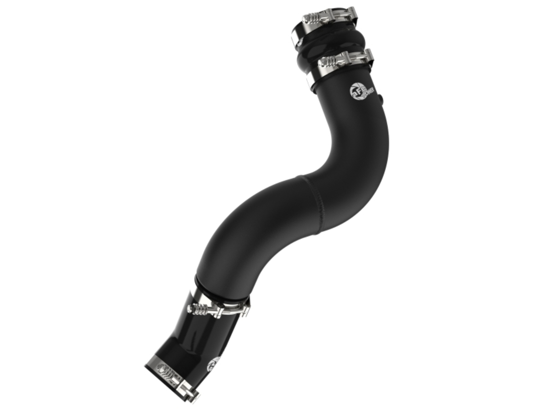 Picture of aFe 19-23 RAM Diesel L6-6.7L BladeRunner 3.5 IN Aluminum Cold Charge Pipe - Black