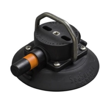 Picture of SeaSucker 4.5in. SeaSucker w/Flat-Top Stainless Steel D-Ring - Black