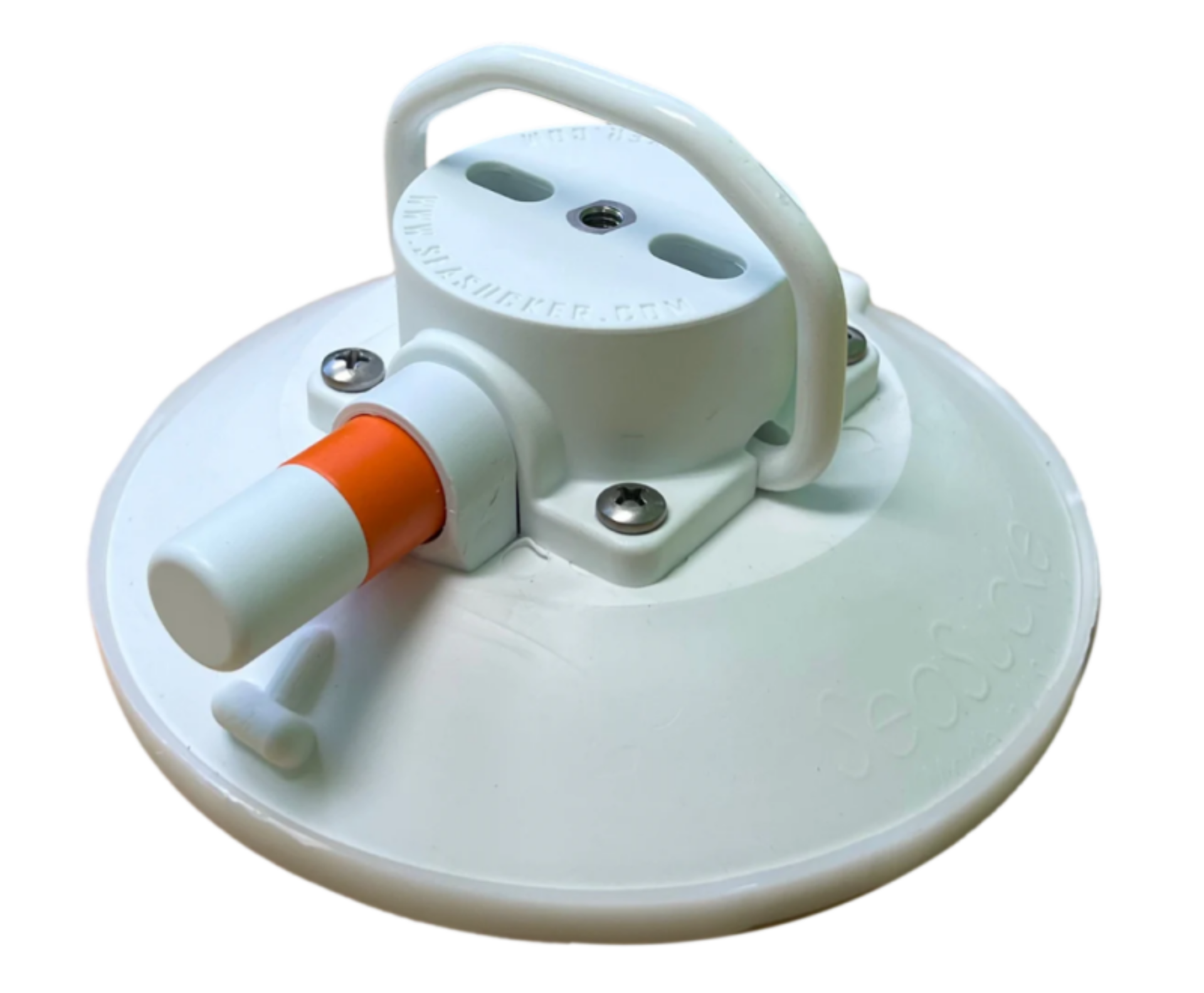 Picture of SeaSucker 4.5in. SeaSucker w/Flat-Top Stainless Steel D-Ring - White