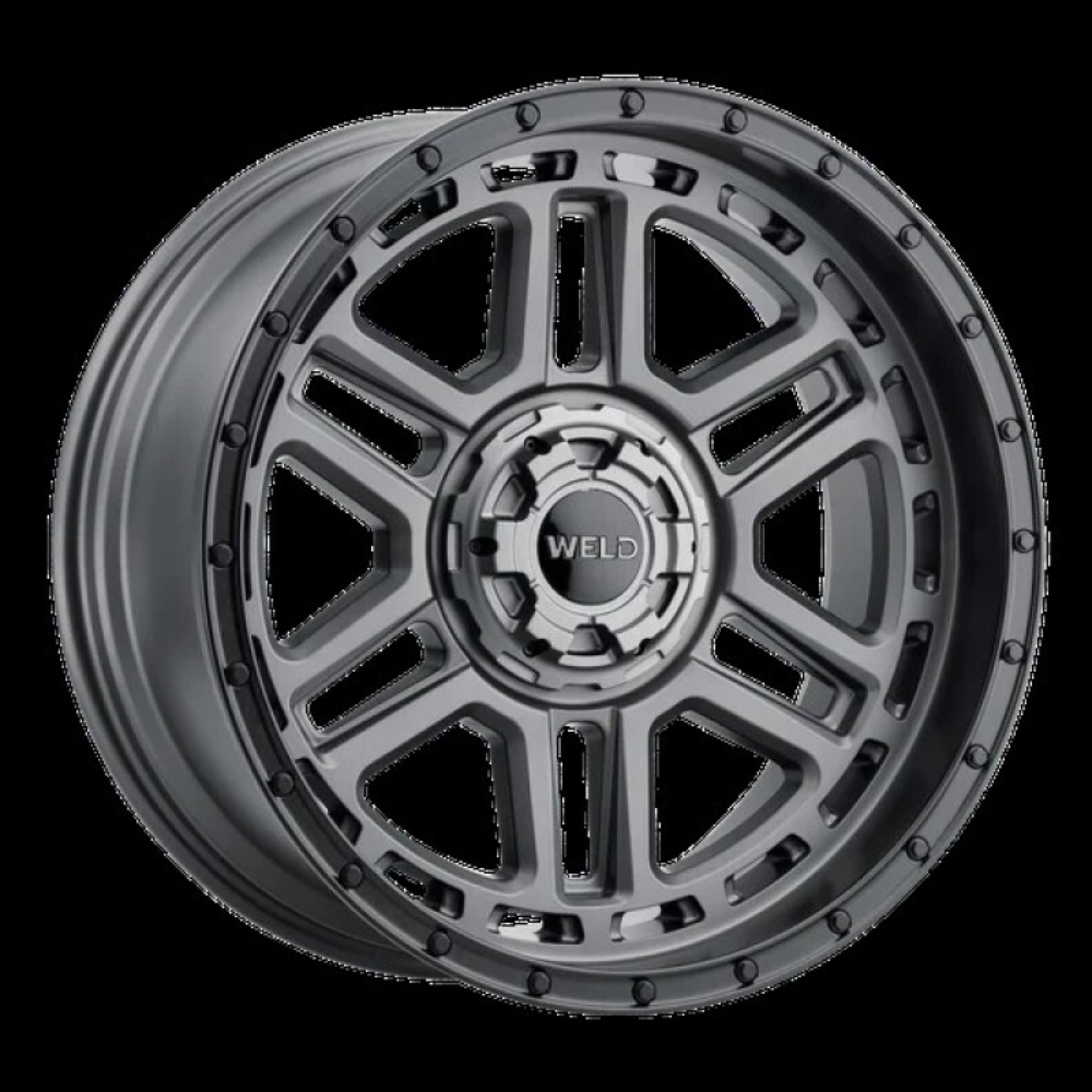 Picture of Weld Off-Road Crux 20x10in / 6x135 BP / ET +13 / 106.1mm Bore - Satin Gunmetal / Satin Black Wheel