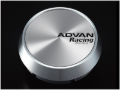 Picture of Advan Racing Center Cap 73mm Middle - Platinum Silver w/ Black Letters