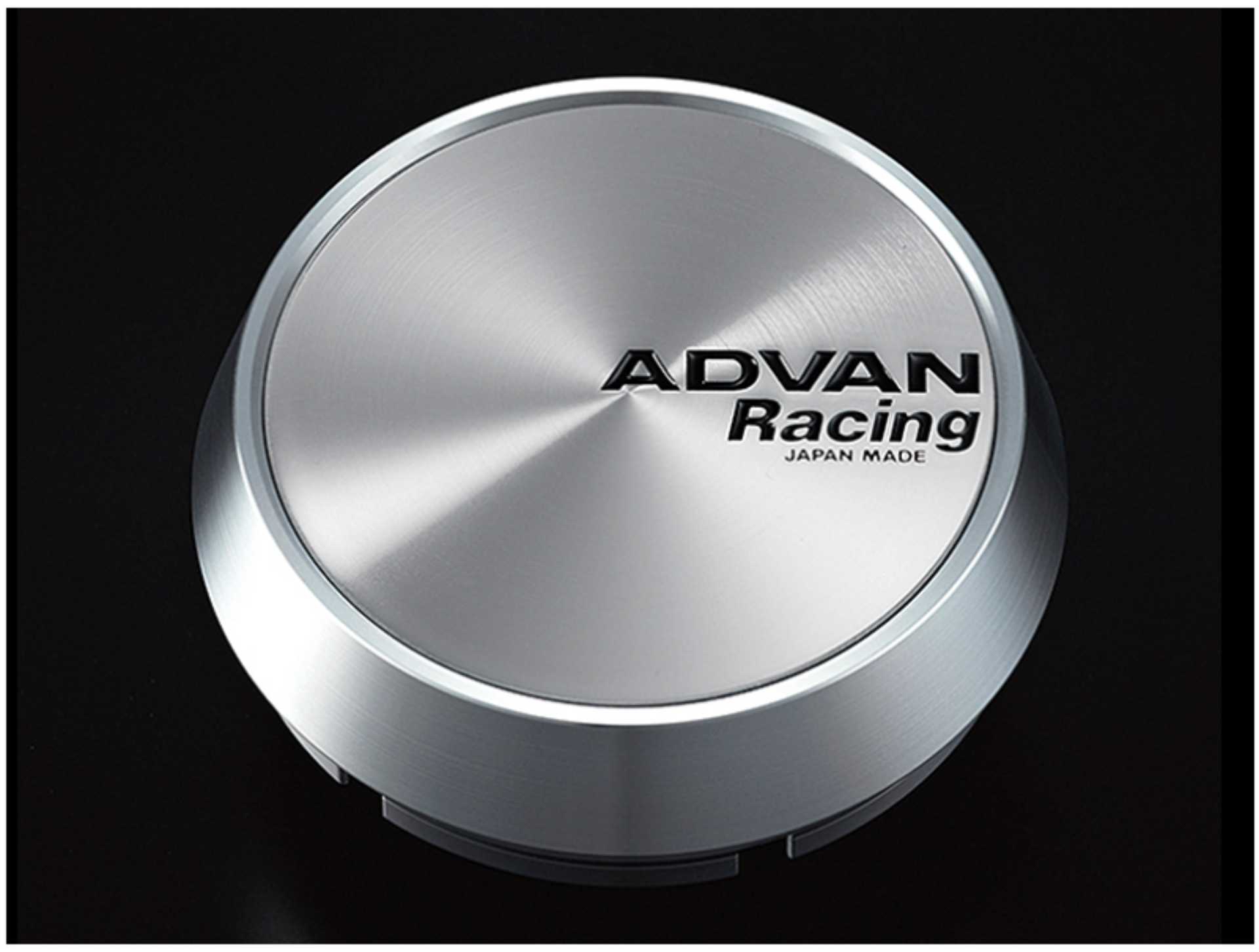 Picture of Advan Racing Center Cap 73mm Middle - Platinum Silver w/ Black Letters