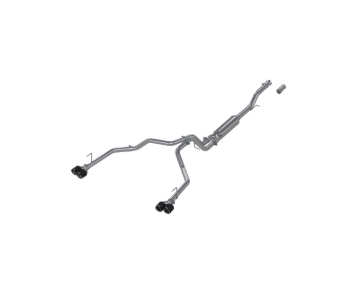 Picture of MBRP 21-24 Chevrolet Suburban XL 5.3L 3in T304 SS 2.5in Dual Split Carbon Fiber Cat-back
