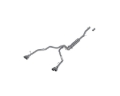 Picture of MBRP 21-24 Chevrolet Suburban XL 5.3L 3in Aluminized 2.5in Dual Split Carbon Fiber Cat-back