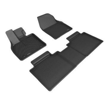 Picture of 3D MAXpider 2023 Toyota BZ4X Double Cab Kagu 1st & 2nd Row Floormats - Black