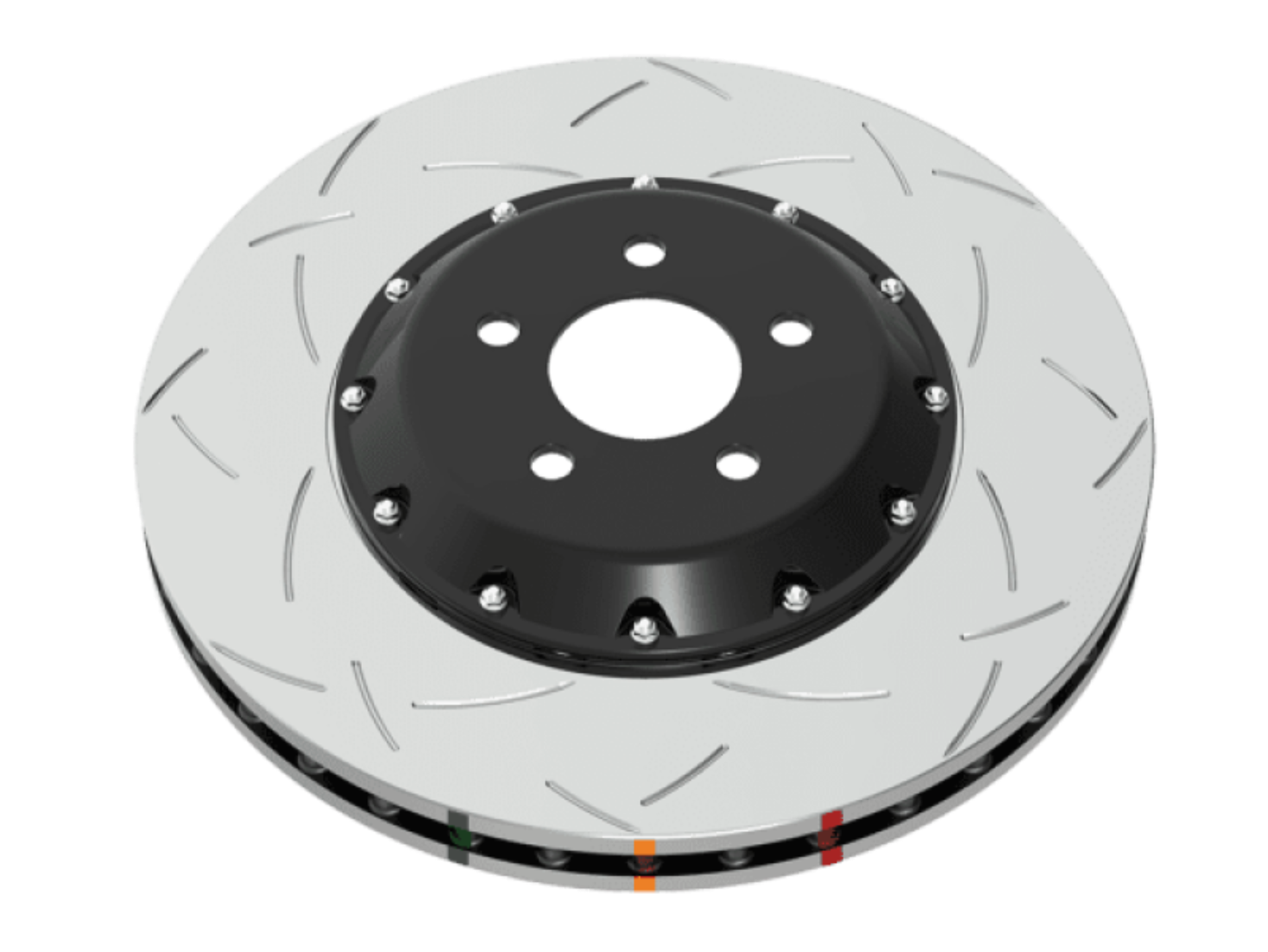 Picture of DBA 99-04 Audi A6 Quattro 4.2L Front 5000 Series 2-Piece Drilled & Slotted Rotor w/Black Hat