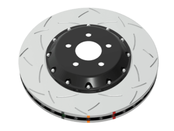 Picture of DBA 99-04 Audi A6 Quattro 4.2L Front 5000 Series 2-Piece Drilled & Slotted Rotor w/Black Hat