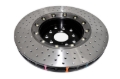 Picture of DBA 18-21 Subaru WRX STI Front 5000 Series 2-Piece Drilled Rotor w/Black Hat