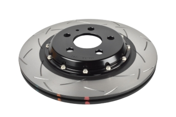 Picture of DBA 17-23 Tesla Model 3 Rear 5000 Series 2-Piece Slotted Rotor w/Black Hat