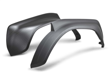 Picture of Ford Racing 22-24 Ford Bronco Raptor Carbon Fiber Rear Fender Flare Set - Matte Finish