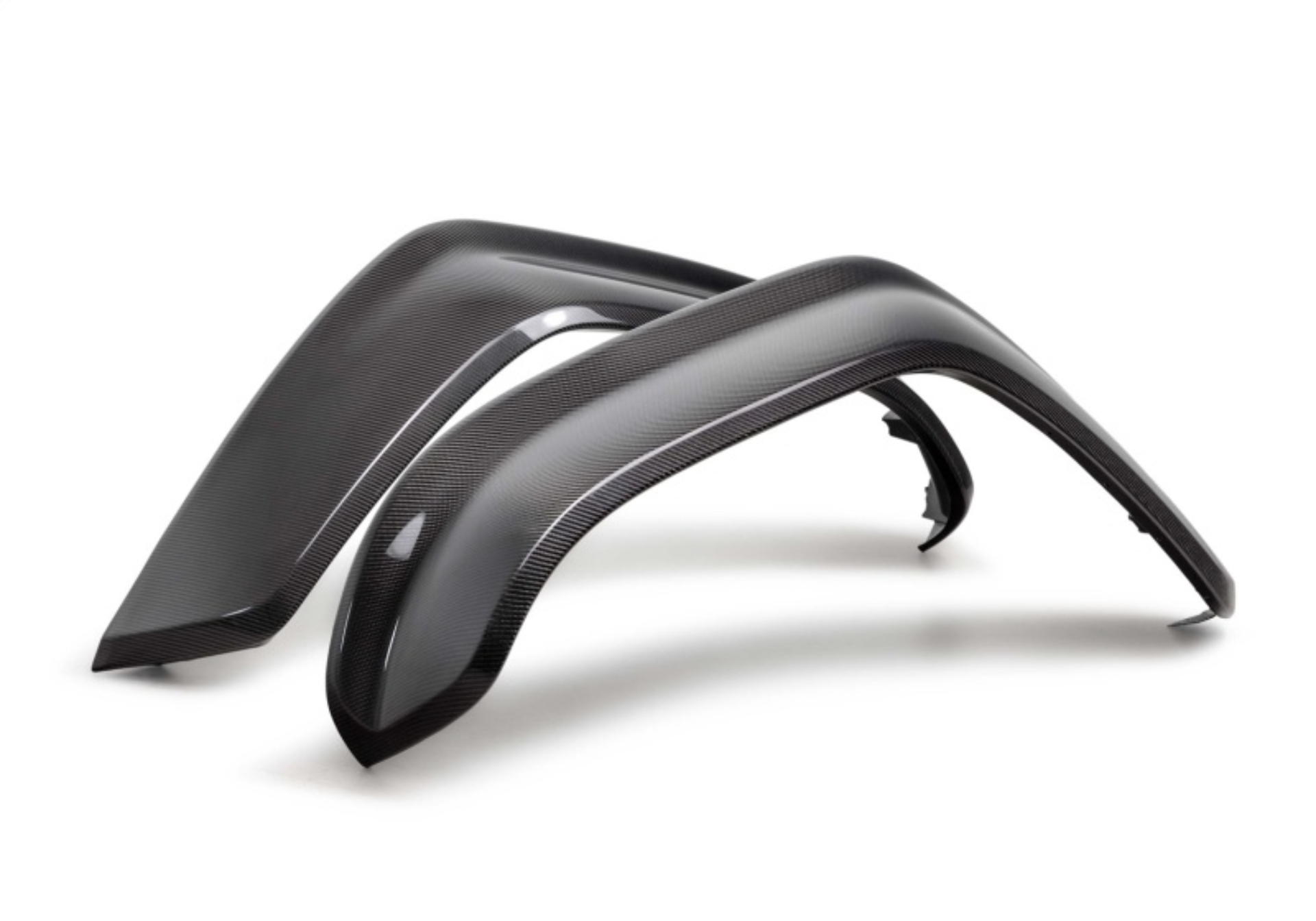 Picture of Ford Racing 22-24 Ford Bronco Raptor Carbon Fiber Front Fender Flare Set - Gloss Finish