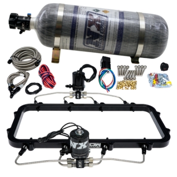Picture of Nitrous Express Holley Hi-Ram Dry Direct Port Plate Nitrous System w/ 12lbs Bottle
