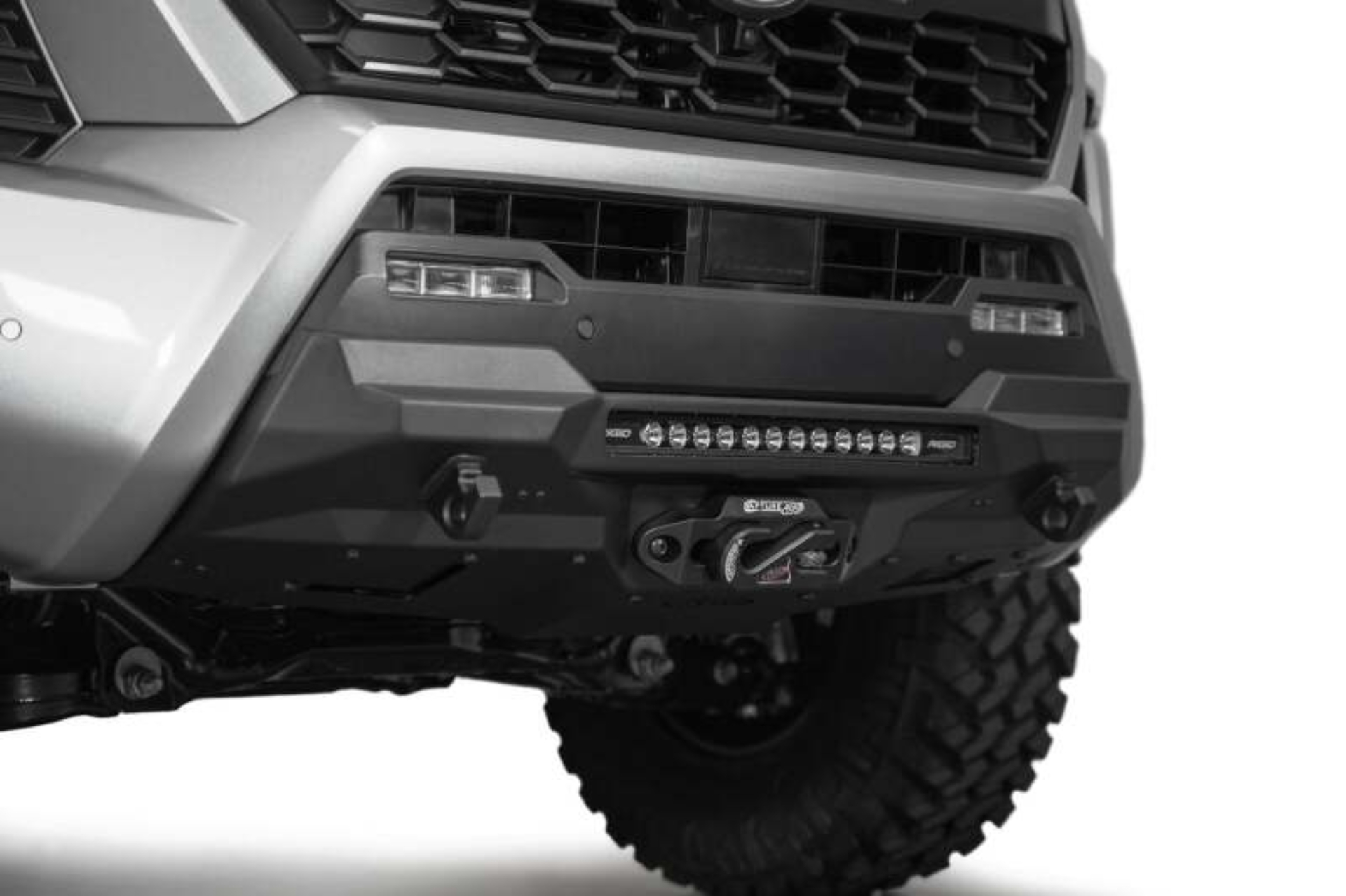 Picture of Addictive Desert Designs 2024 Toyota Tacoma Stealth Center Mount Winch Front Bumper