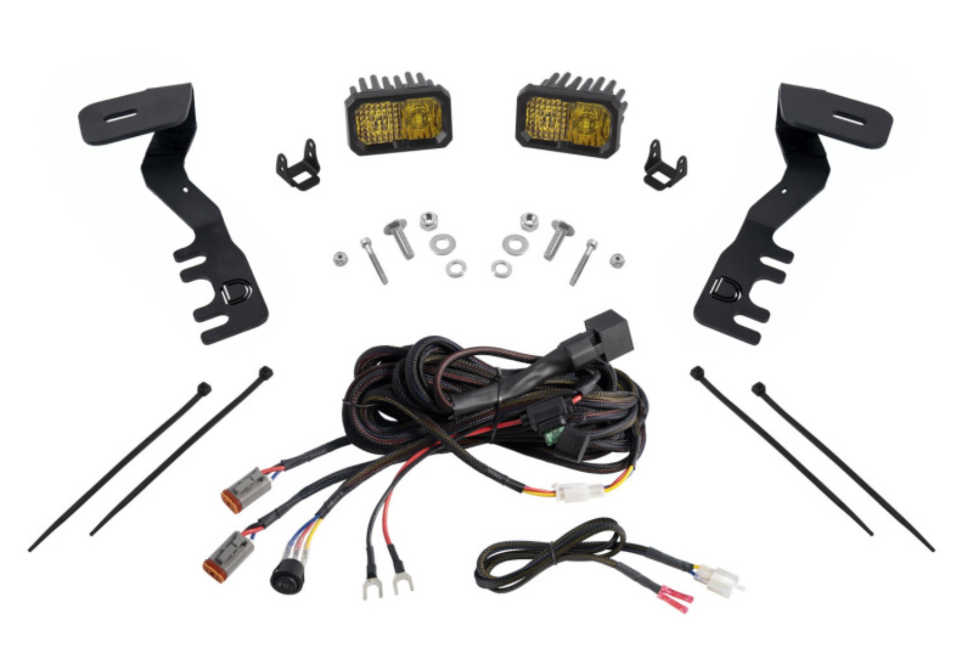 Picture of Diode Dynamics 2024+ Toyota Tacoma Stage Series 2in LED Ditch Light Kit - Pro Yellow Combo