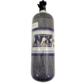 Picture of Nitrous Express Composite Bottle w/Lightning 500 Valve -6 Bottle Nipple (6.79 Dia. x 23.25 Tall)