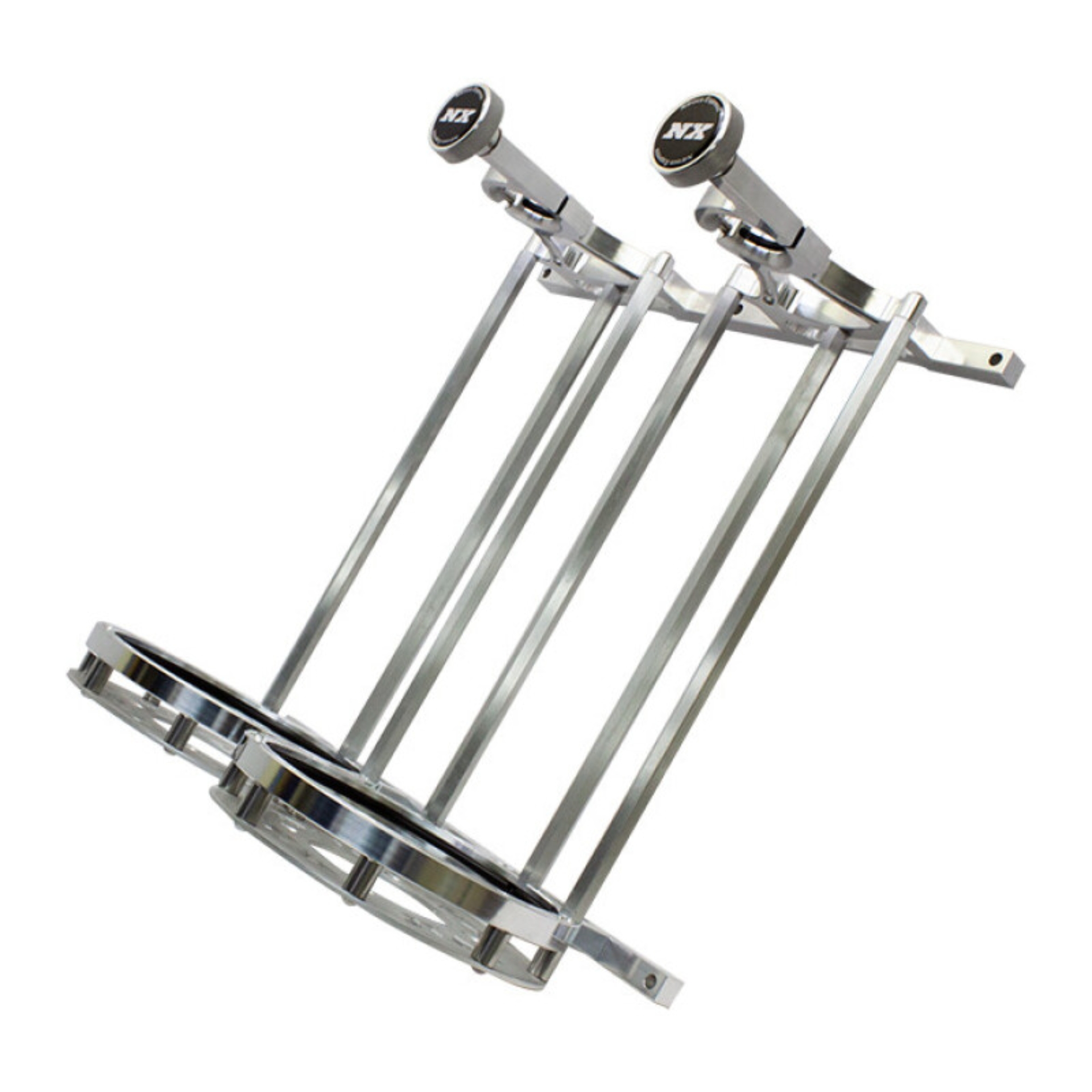 Picture of Nitrous Express Stand Up Dual Billet Bottle Bracket for 15lb Bottle (Flat Mount)