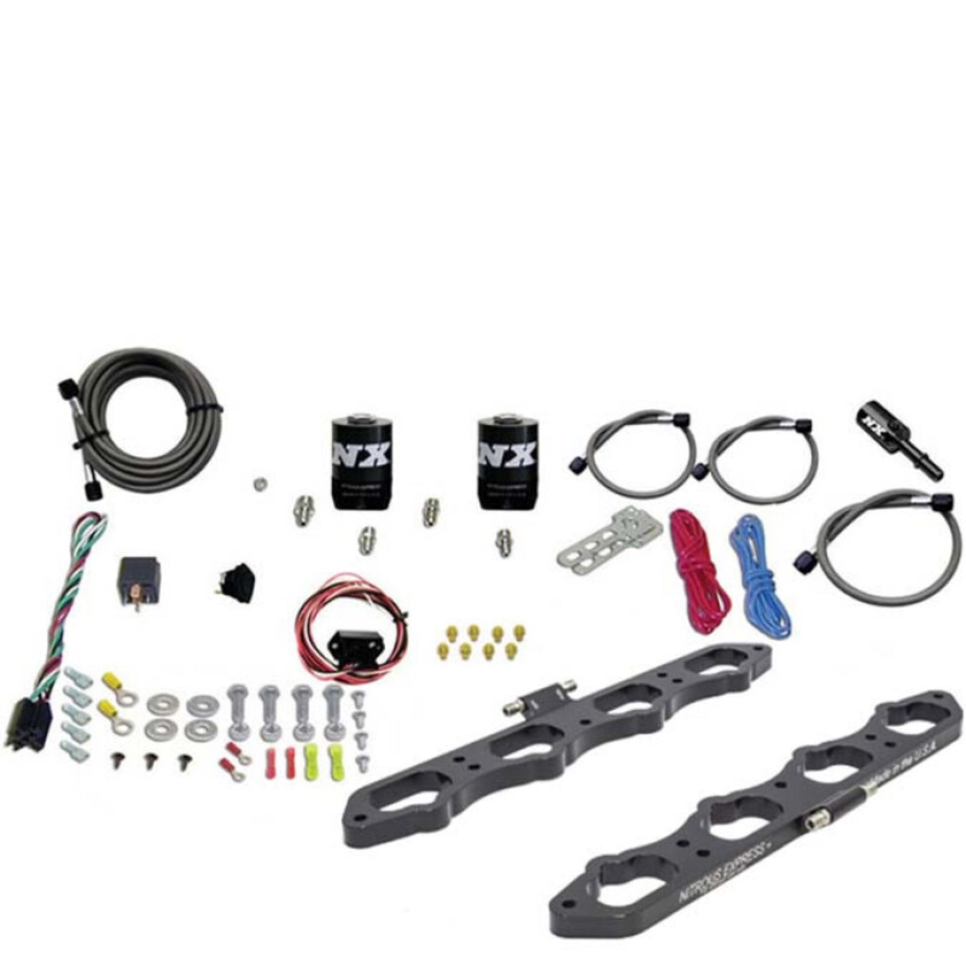 Picture of Nitrous Express 2018+ Ford 5.0L Coyote Wet Direct Port Plate System w/o Bottle