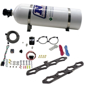 Picture of Nitrous Express 2018+ Ford 5.0L Coyote Dry Direct Port Plate System w/15lb Bottle
