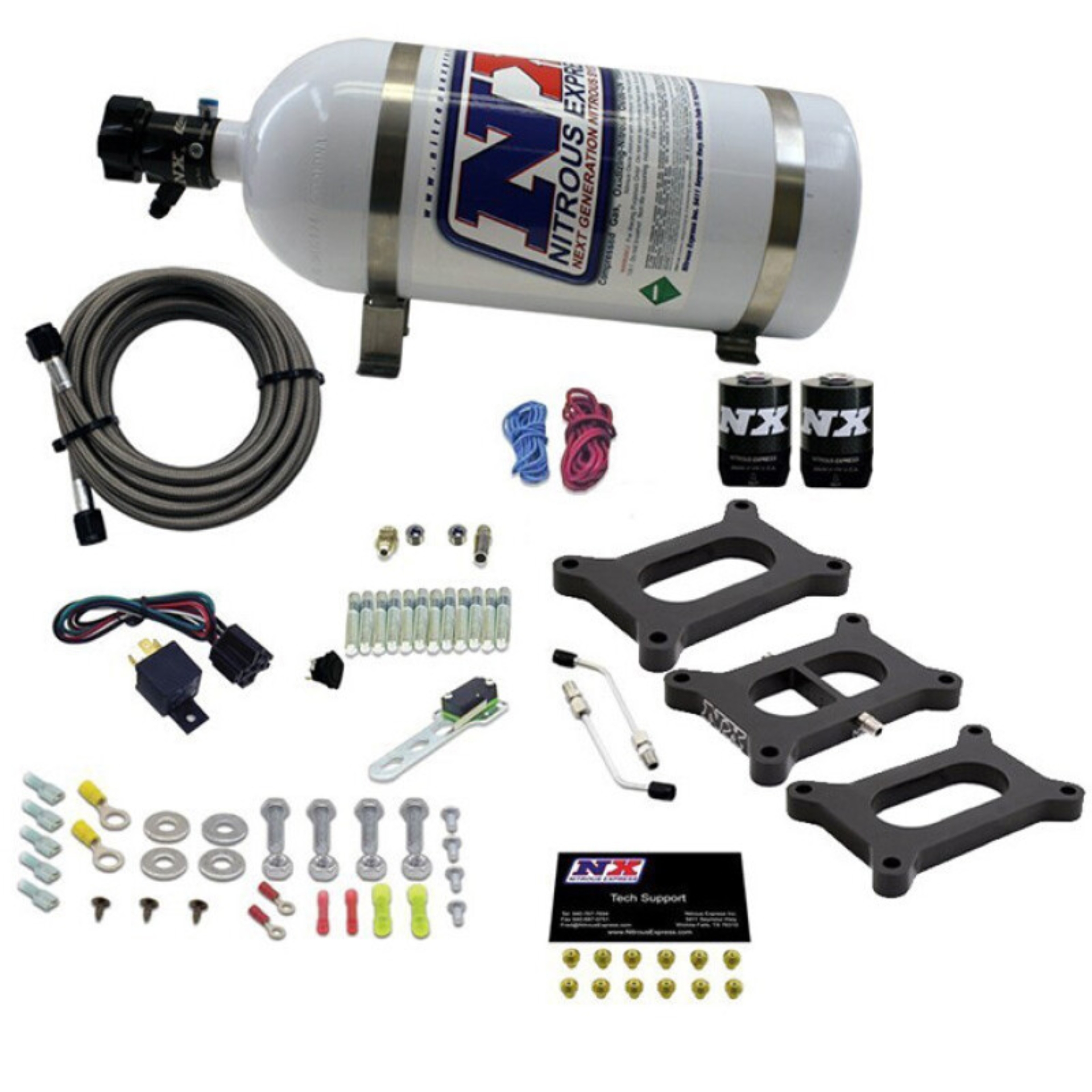 Picture of Nitrous Express Holley 2-BBL Tri-Power (3 Plates) Gasoline (50-300hp)