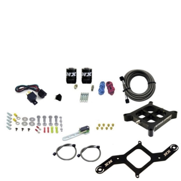 Picture of Nitrous Express Dry Dual Stage Billet Crossbar Plate System 100-1000hp (4150 Flange) w/o Bottle