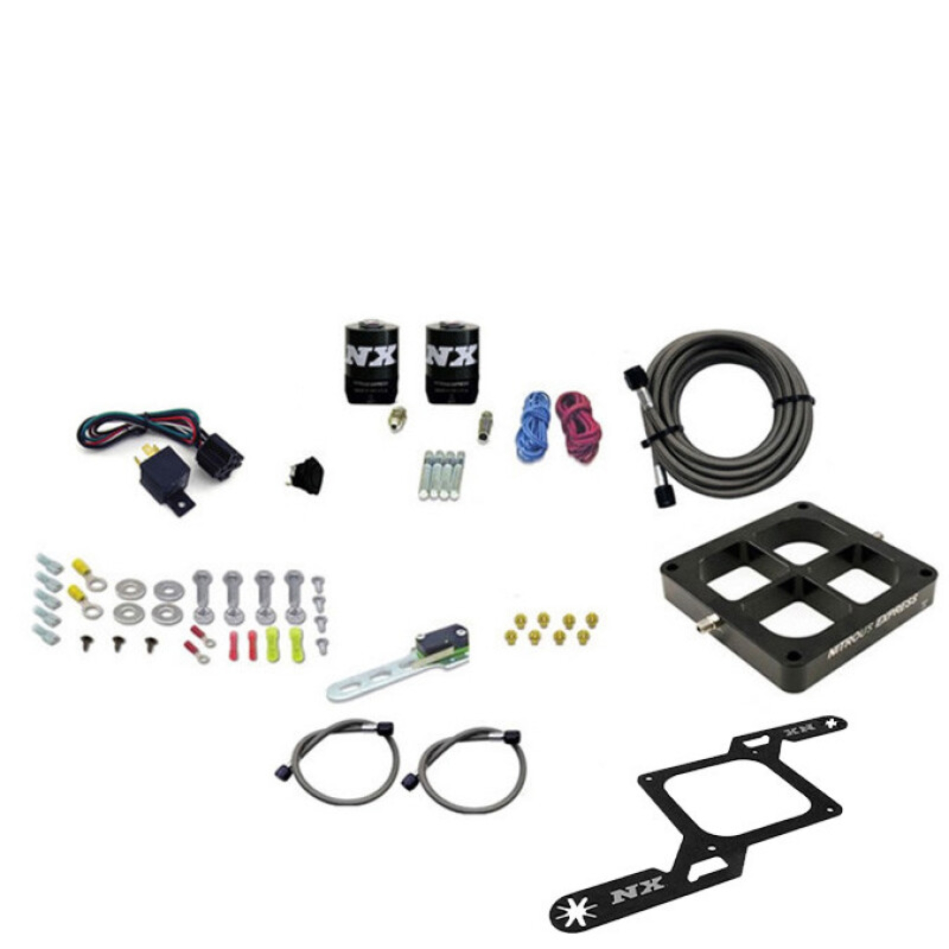 Picture of Nitrous Express Dry Dual Stage Billet Crossbar Plate System 100-1000hp (4500 Flange) w/o Bottle