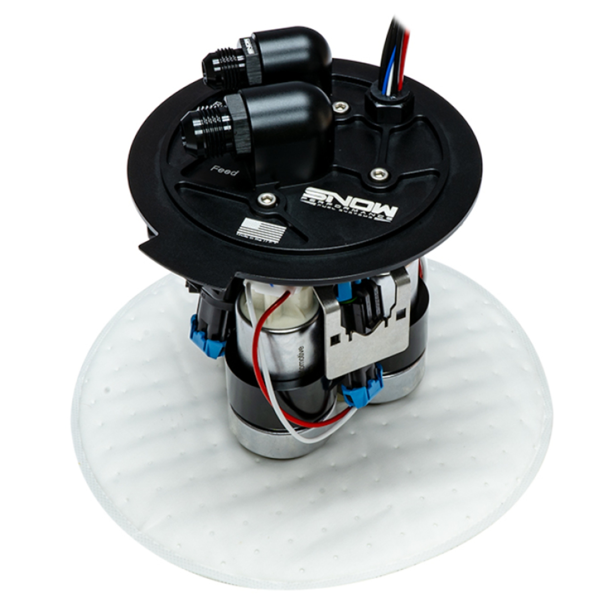 Picture of Snow Performance Chevrolet Camaro 5th Gen/Cadillac CTS-V 2nd Gen Standard Version Fuel Hat (2 Pump)