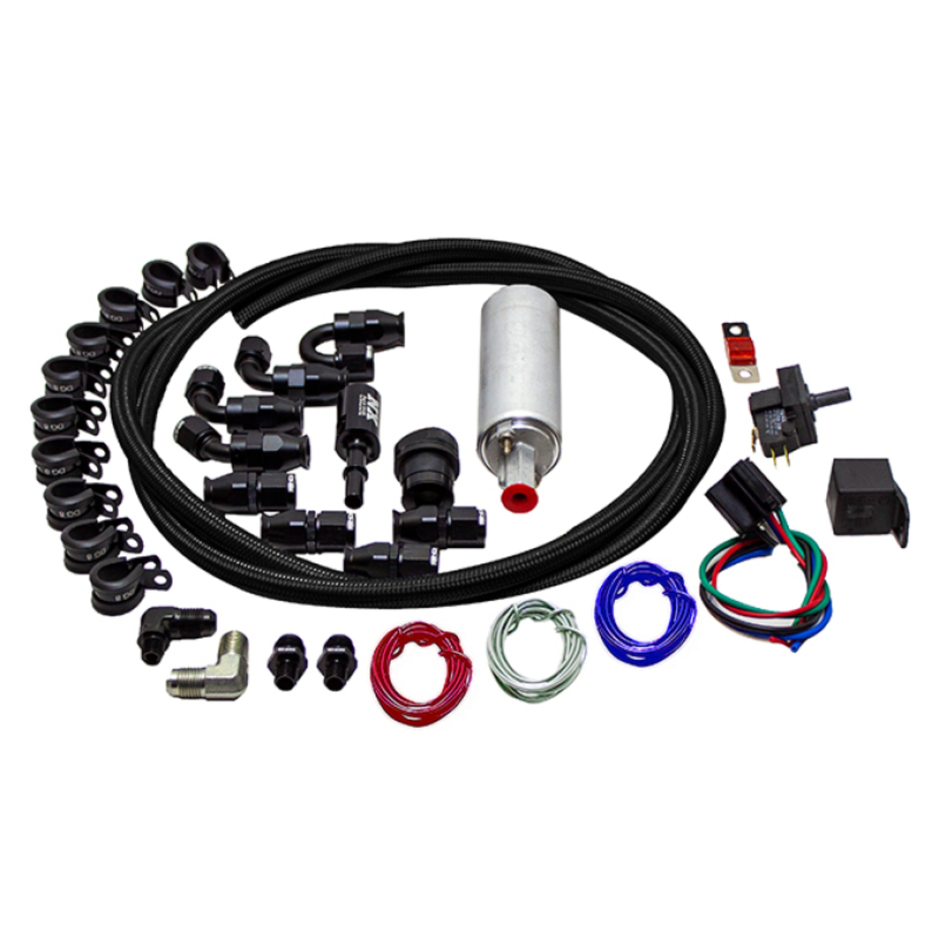 Picture of Snow Performance Supplemental Fuel System (Black Nylon Braided Stainless Line)
