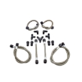 Picture of Snow Performance Water Quad Nozzle Stainless Steel Braided Line Upgrade