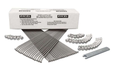 Picture of Excel Front Spoke/Nipple Set - 10 Gauge / 28 Qty - Silver