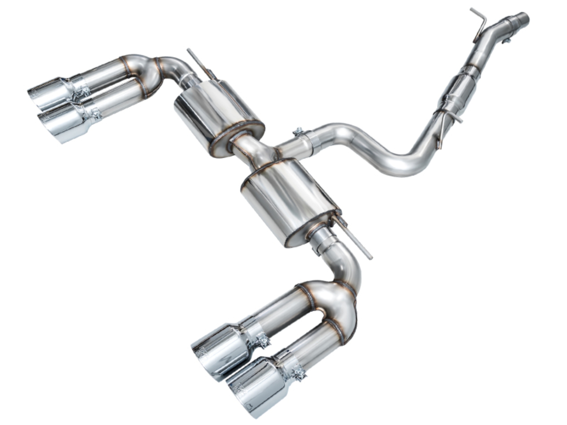 Picture of AWE Tuning 22-24 Audi 8Y S3 Touring Edition Exhaust - Chrome Silver Tips