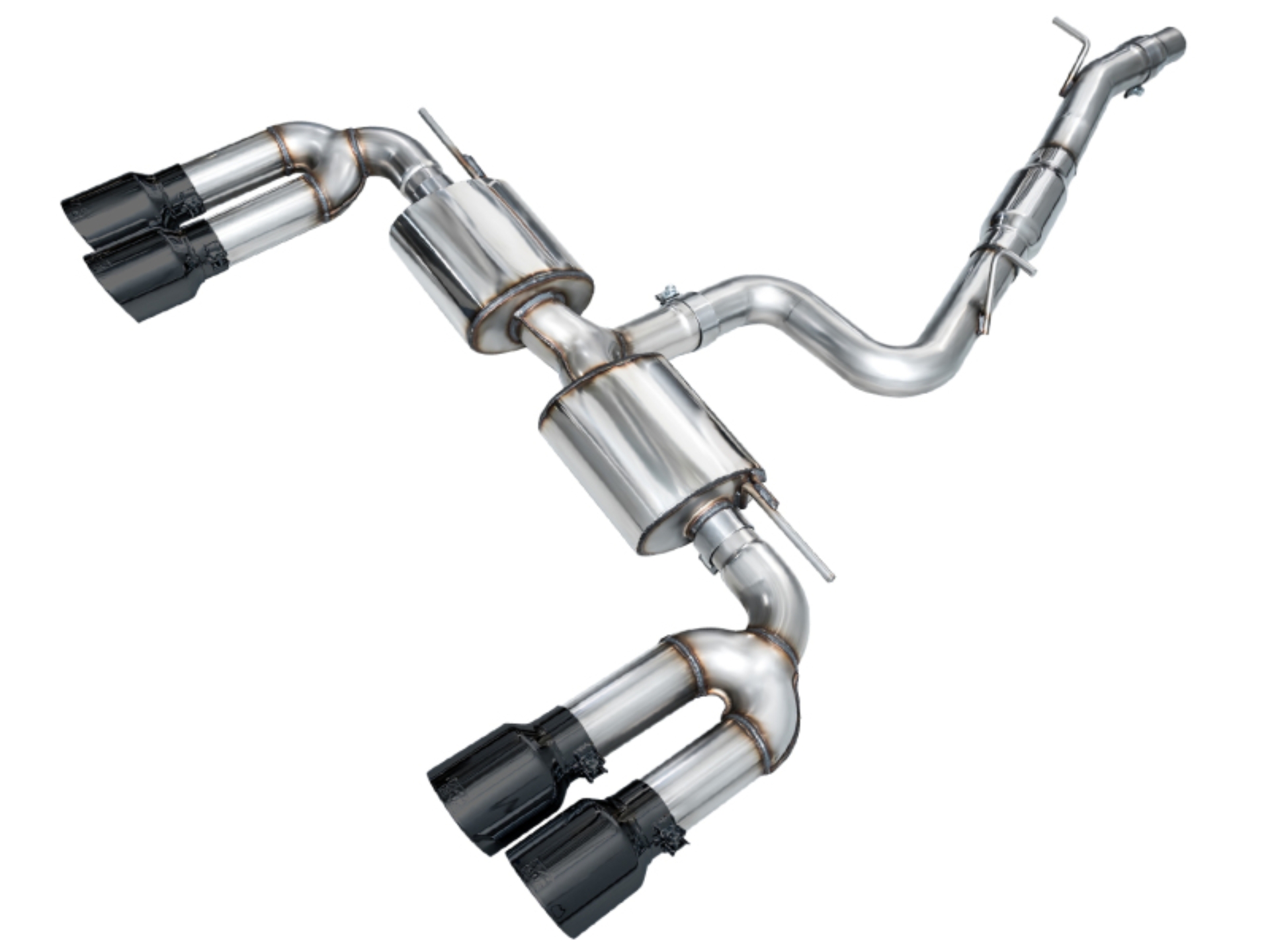 Picture of AWE Tuning 22-24 Audi 8Y S3 Touring Edition Exhaust - Diamond Black Tips