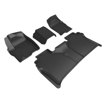 Picture of 3D MAXpider 19-24 Chevrolet Silverado Crew Cab W/ Bench Seating Kagu Black R1 R2