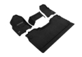 Picture of 3D MAXpider 19-24 Dodge Ram 1500 Crew Cab w Bench Front Row Elegant Black R1 R2 (R1 3 Pcs Design)