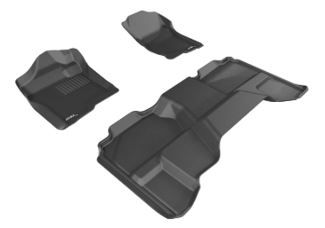 Picture of 3D MAXpider 07-13 GMC Sierra 1500 / 2500 / 3500 Extended Cab Kagu Black R1 R2