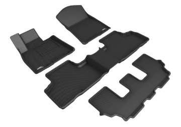 Picture of 3D MAXpider 21-24 Genesis Gv80 7-Seat Kagu Black R1 R2 R3