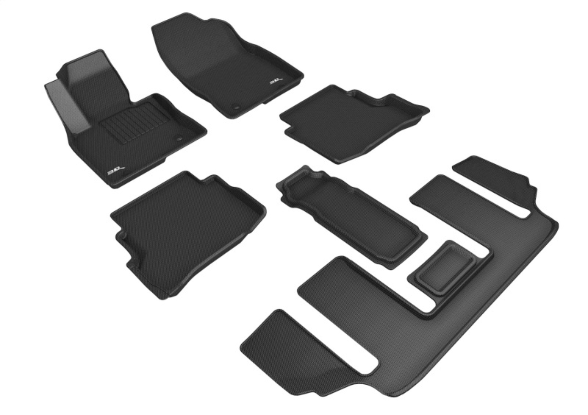 Picture of 3D MAXpider 20-23 Mazda Cx-9 6-Seat W/O R2 Console Kagu Black R1 R2 R3