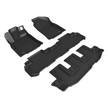 Picture of 3D MAXpider 19-24 Subaru Ascent Kagu Black Bench Seats R1 R2 R3