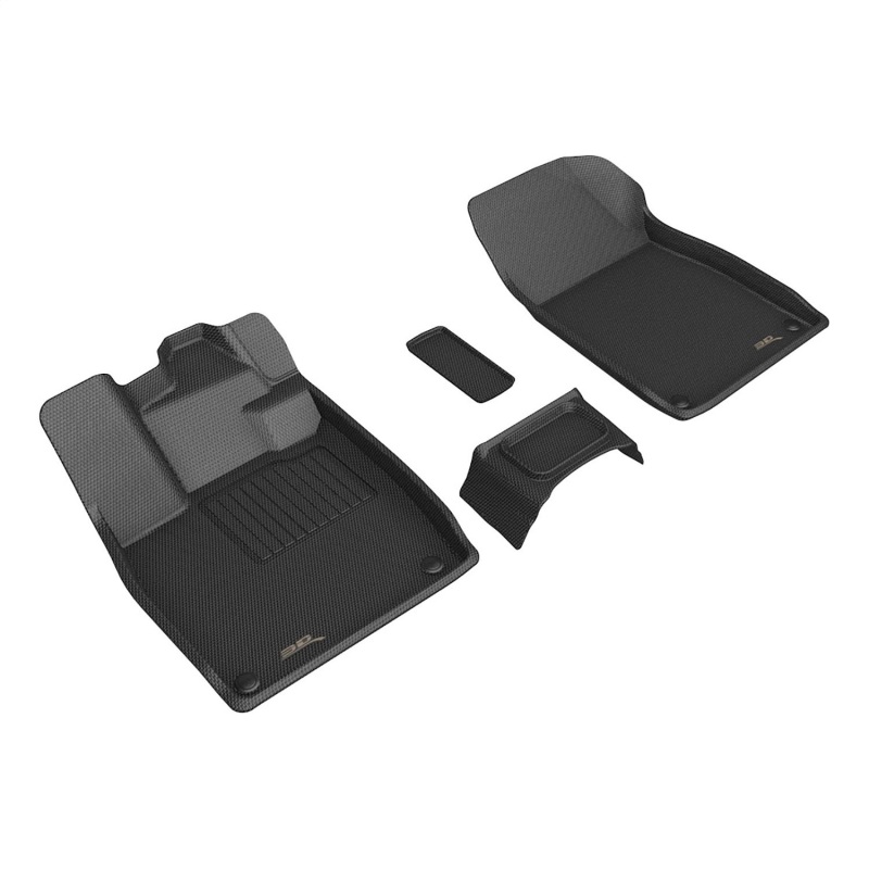 Picture of 3D MAXpider ACE Kagu-Front-Black Floor Mats - L1VW11911509