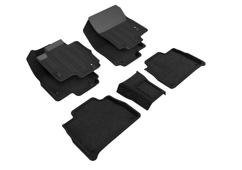 Picture of 3D MAXpider ACE Elegant-Combo-Black Floor Mats - SLMB11804709