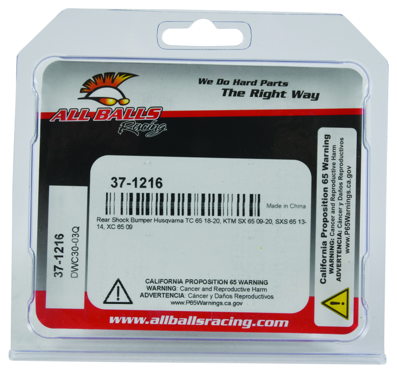Picture of All Balls Racing ABR Shock Bumpers Bump Stops - 37-1216
