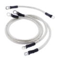 Picture of All Balls Racing 80-81 Harley-Davidson FLH Electra Glide Battery Cable Kit Clear