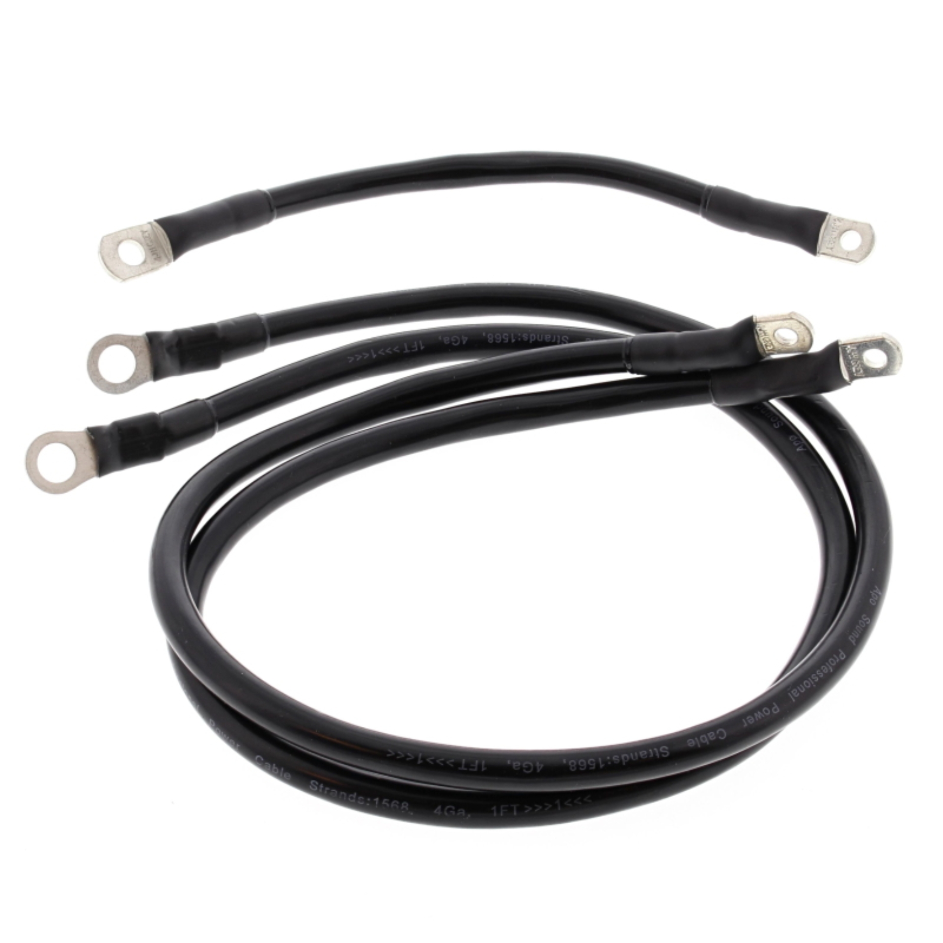 Picture of All Balls Racing 80-81 Harley-Davidson FLH Electra Glide Battery Cable Kit Black