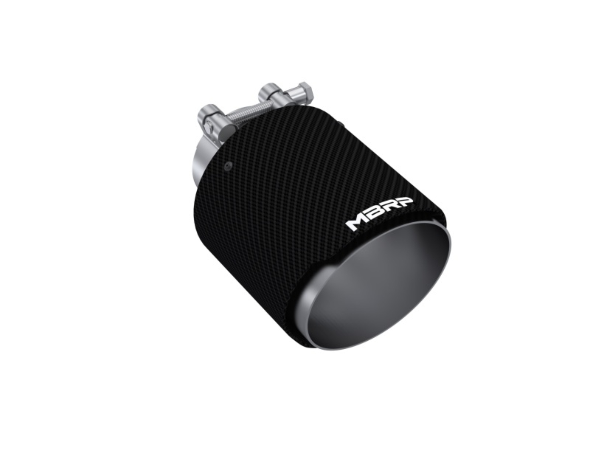 Picture of MBRP Universal Carbon Fiber Tip 2.5in ID / 4.5in OD Out / 6.5in Length Angle Cut Dual Wall