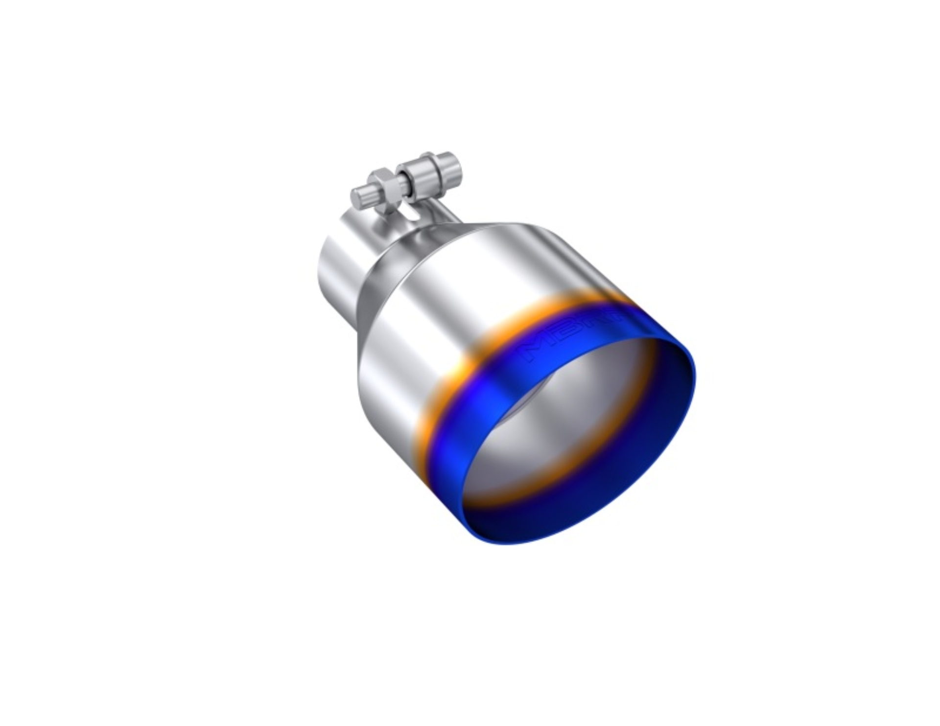 Picture of MBRP Universal Burnt SS Tip 2.5in ID / 4.5in OD Out / 6.5in Length Angle Cut Single Wall
