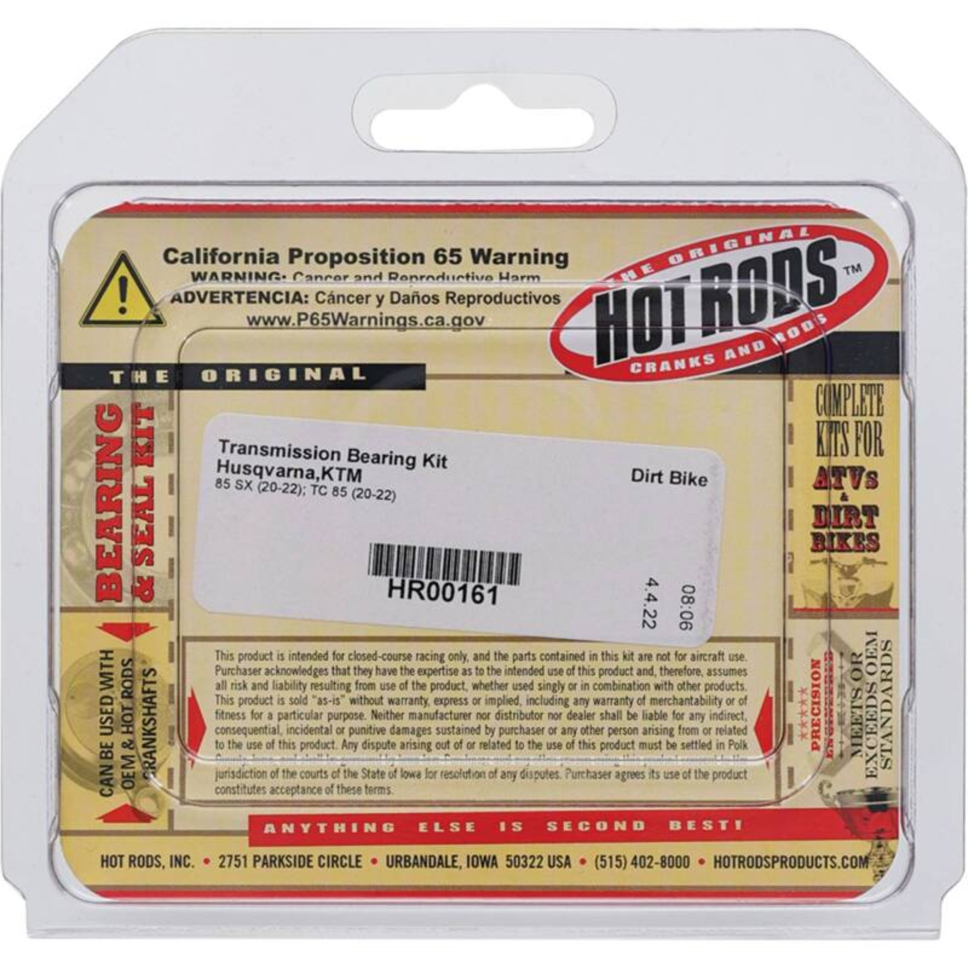 Picture of Hot Rods 20-22 Husqvarna TC 85 85cc Transmission Bearing Kit