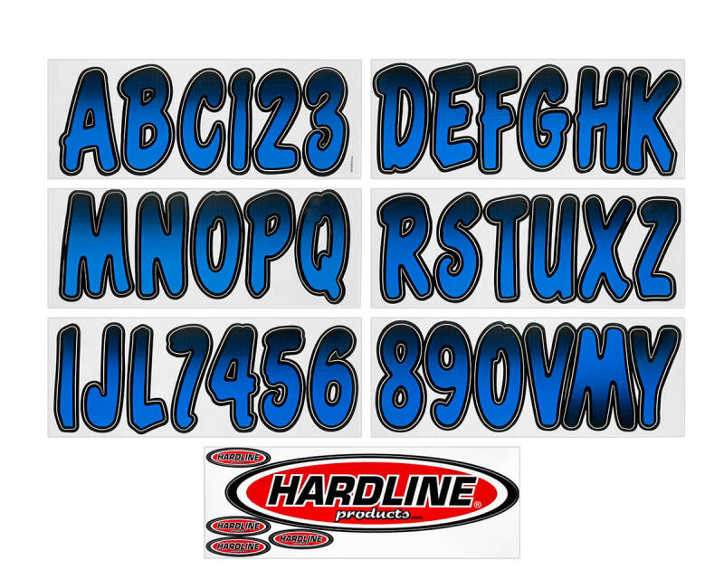 Picture of Hardline HRL Registration Letters Stickers/Decals/Banners - BLBKG200