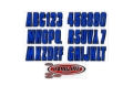 Picture of Hardline Boat Lettering Registration Kit 3 in. - 320 Blue/Black
