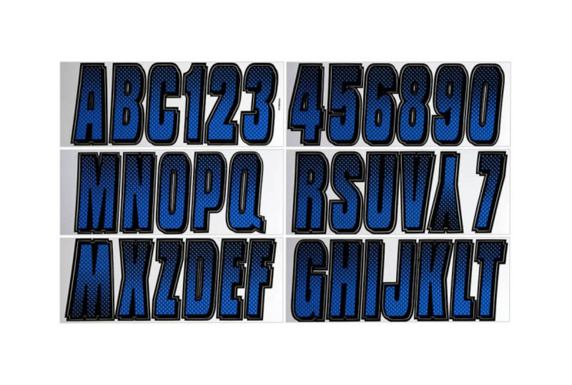 Picture of Hardline Boat Lettering Registration Kit 3 in. - 300 Blue/Black
