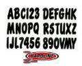 Picture of Hardline Boat Lettering Registration Kit 3 in. - 200 Black Solid