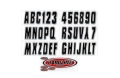 Picture of Hardline Boat Lettering Registration Kit 3 in. - 320 Black/Silver